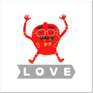 Fun Monster Love Posters and Art